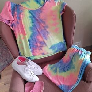 2 piece Tie Dye jogger set